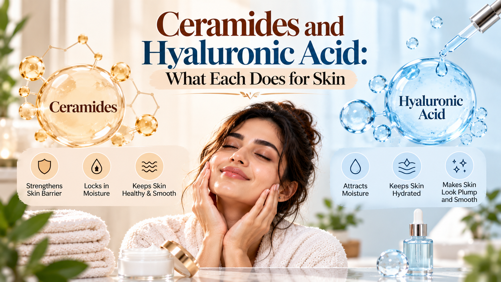 Ceramides and Hyaluronic Acid: What Each Does for Skin